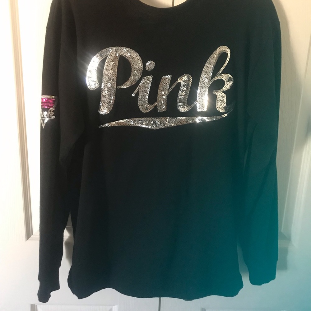 Pink Victoria Secret Bling Long Sleeve Top